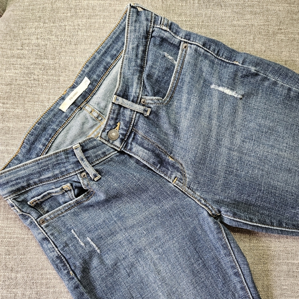 LEVI'S 711 Skinny Blue Denim Jeans Size 29